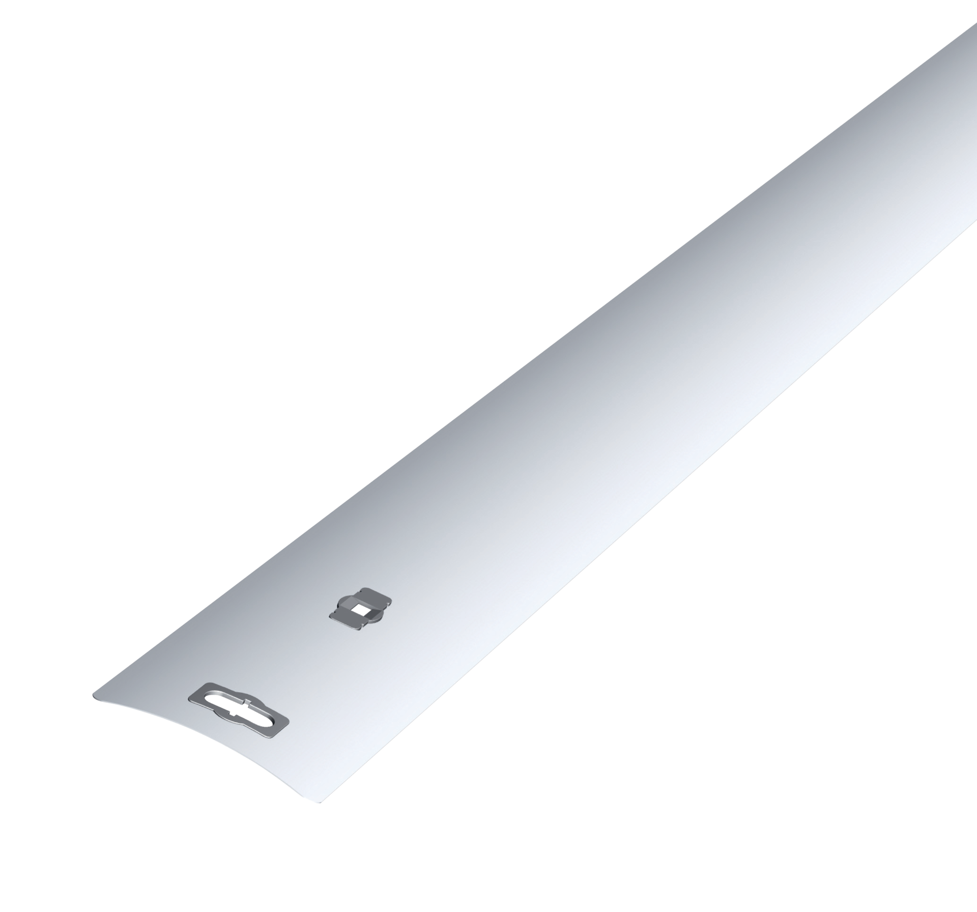 Lamelles bombées à bords plats avec œillets de protection