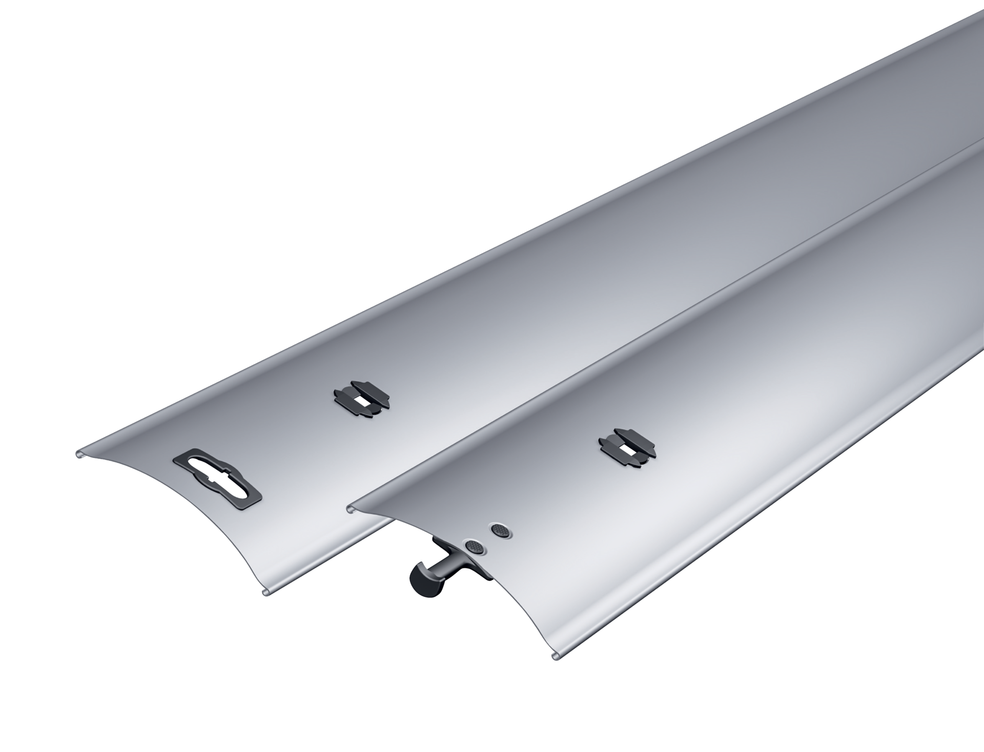 Lamelles bombées à bords ourlés